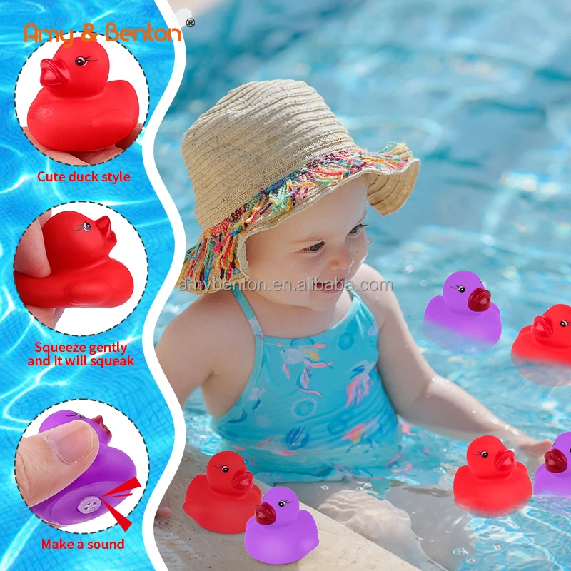 Mini Toys Rubber Duck Baby Bath Ducky Duck Toys For Kids Party Favors