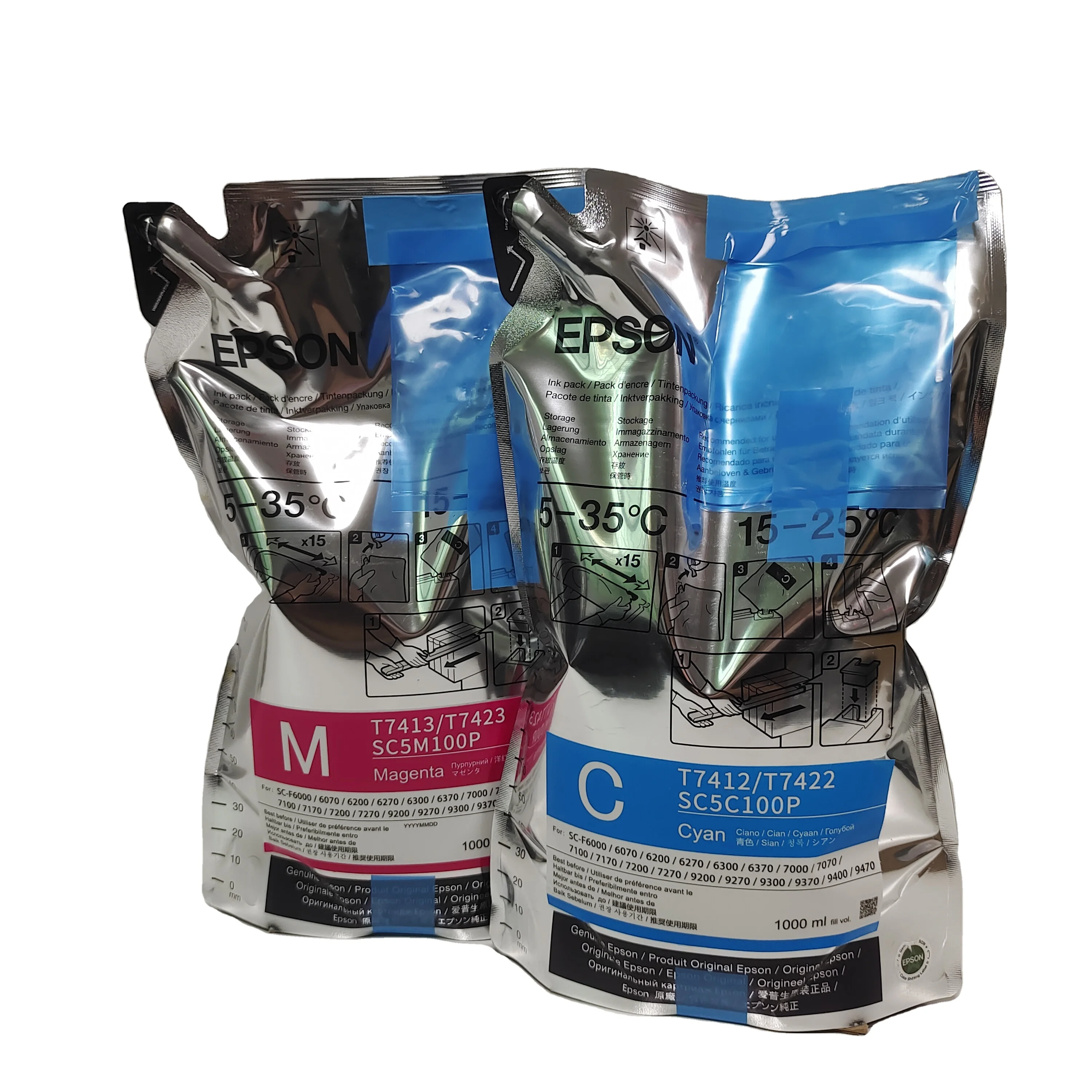 1000ml bag 7411 epson original dye sublimation ink for epson  F6270 F6070 F6170 printer