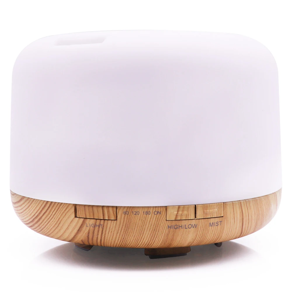 Cheap Price Wholesale Household Wood Grain Essential Oil Aroma Difuser Electric 500ML Air Hunidifer Aromatherapy Diffuser