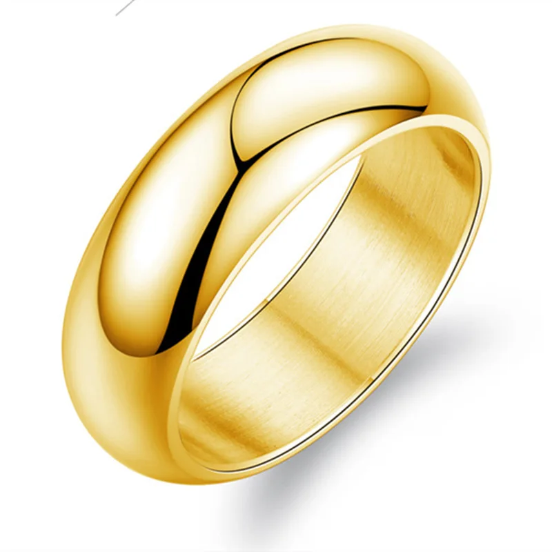 Latest Fashion Gold Finger Plain Ring Designs For Women Wholesale