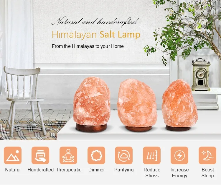 KINGSTAR Crystal Rock Salt LAMP Natural Healing 100% Genuine Natural USB HIMALAYAN SALT LAMP