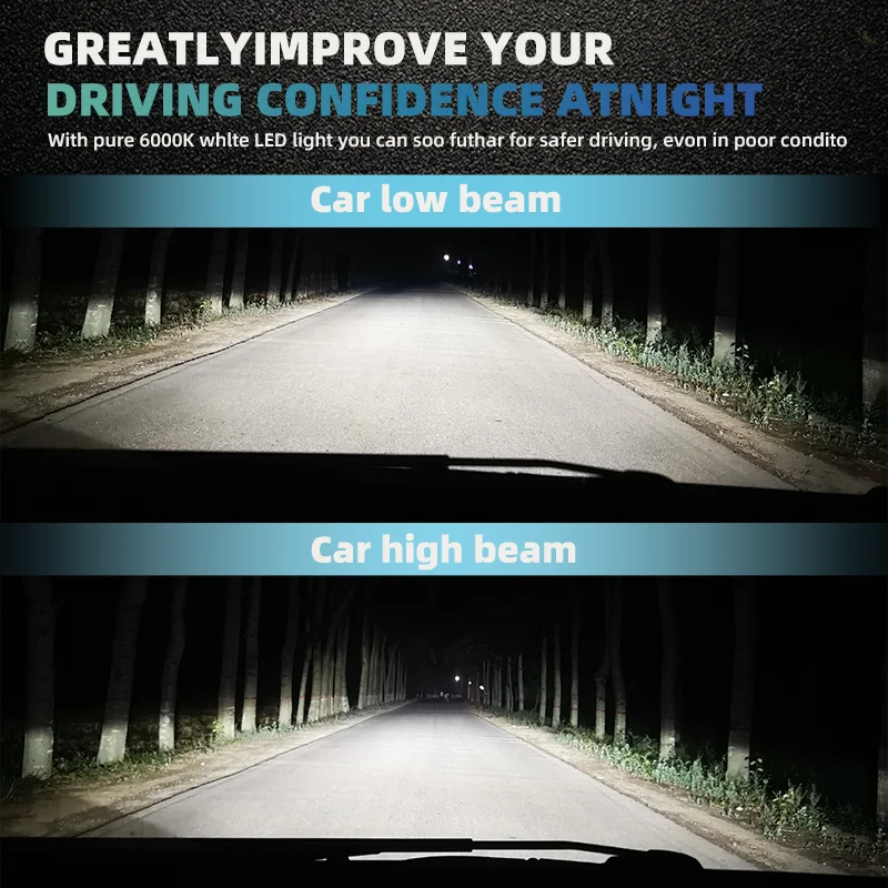 Car lighting bi-LED headlight 2.5 Inch led projector lens IP67 waterproof driving lights CSP chip led laser fog light