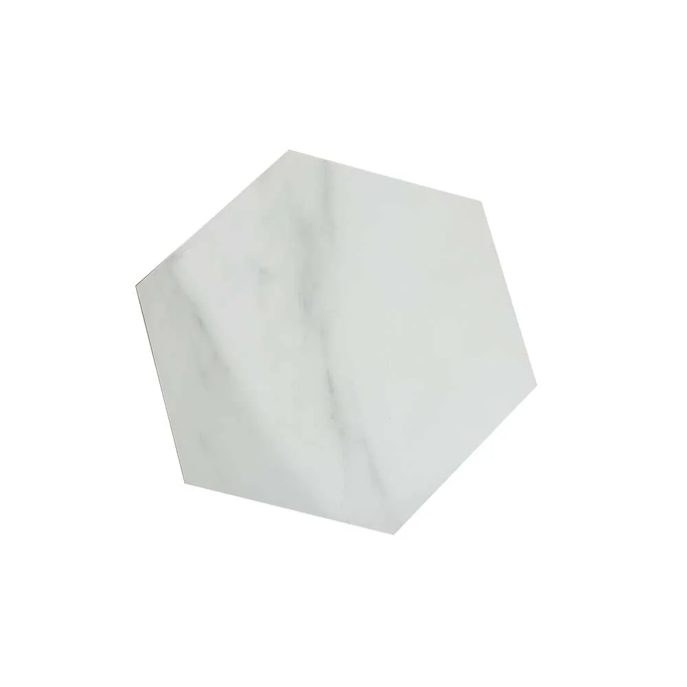 Luxury hexagon Mosaic Bathroom tile Kitchen Backsplash Thassos White Stone Gold Metal Copper Brass Waterjet Marble Mosaic tile