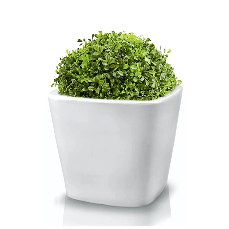 Wholesale Modern Style Home Decoration White Shiny Ceramic Flower Vase For Hotel