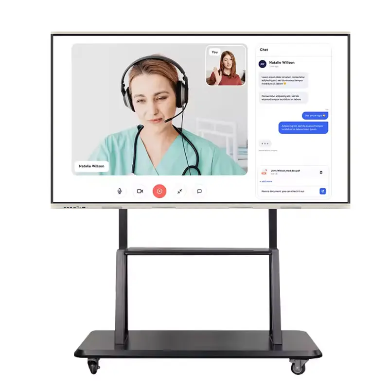 55 Inch Educational Equipment Teaching All-in-one Machine Conference Smart Whiteboard Multimedia Touchable Machine Video