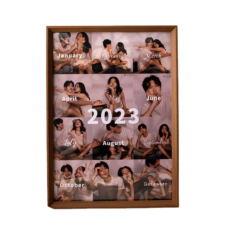 Custom baby growth record picture frame couple photos creative mounting wall picture frame factory