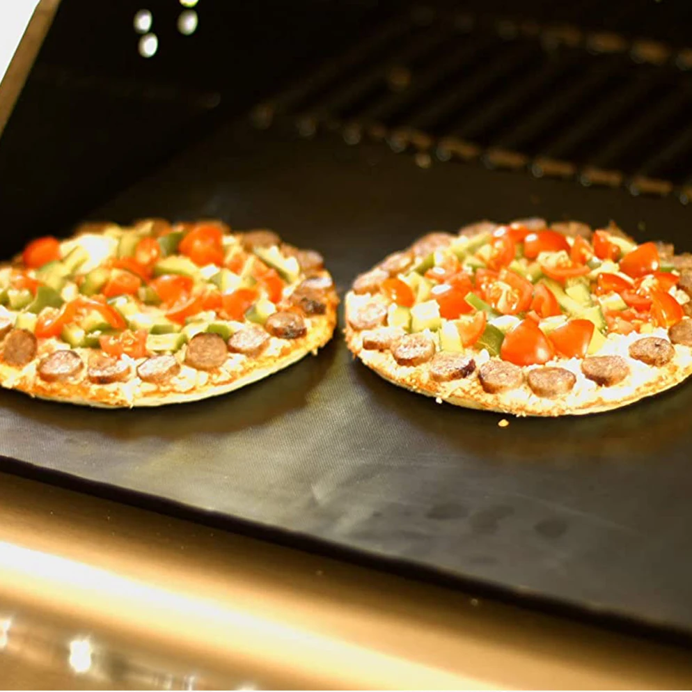 pfoa free Reusable Barbecue Cooking BBQ Grill Mesh Mat for Grilling