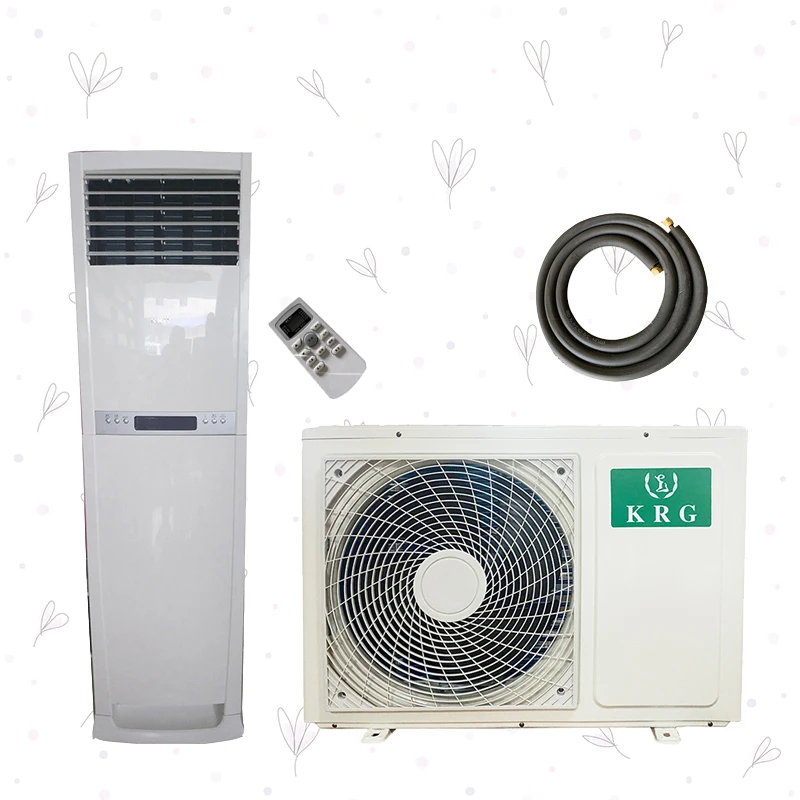 18000BTU 5000W small size cooling only floor stand standing 1.5ton ac air conditioners R32/R410a for residential/commercial use