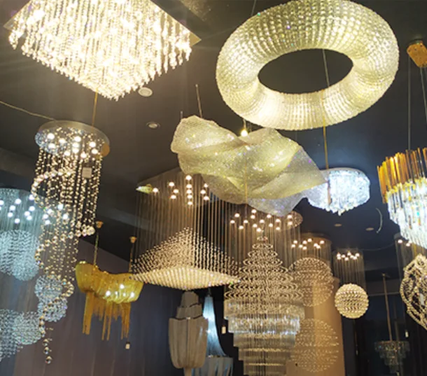 Modern gold dubai crystal clear lamp ceiling lights living room decoration crystal flush mount ceiling lamp wholesale price