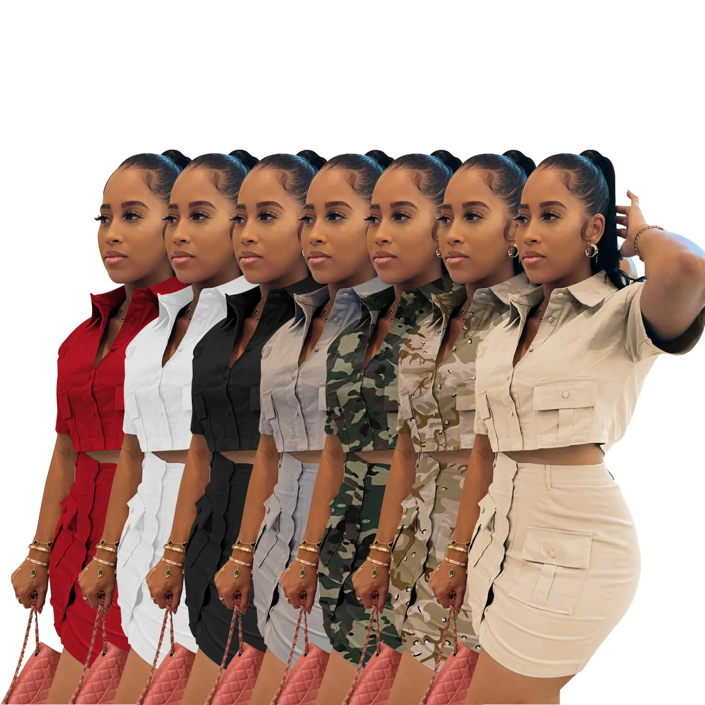 Sharee Skirt Sets Women 2 Two Piece Outfits Spring 2023 Woman Womens Two 2 Piece Short Set Summer 2023 Clothing Casual