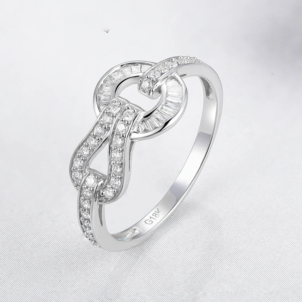 Sun Star High Fashion Jewelry Design Natural Diamond Paved White Gold Engagement Rings For Women