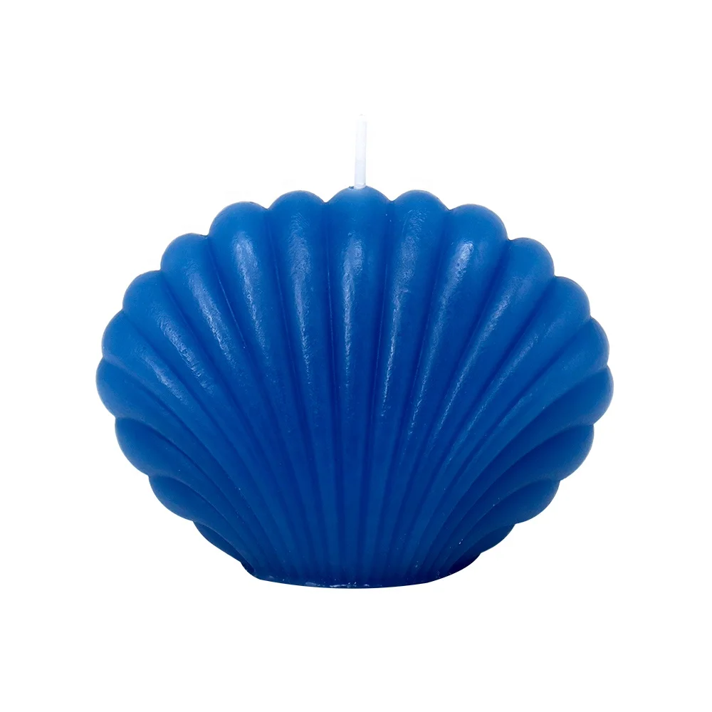 OEM Custom Creative Mold Candle Paraffin Wax Soy Wax Blend Sea Shell Shaped Scented Candles For Home Decor