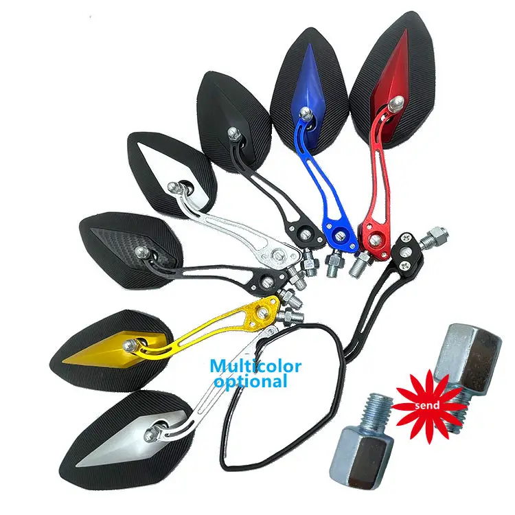 2022 Universal  Handlebar Side Mirror Rearview Mirrors For Motorcycle Motorbike  Handle Bar End Mirror