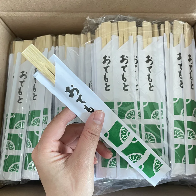 Eco-friendly Japanese Style Customize Logo Bamboo Bulk Disposable Chopsticks For Sushi