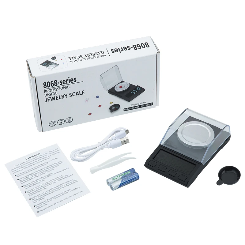 High Quality Mini Weigh Scale 10G 20G 50G 100G 200G Digital Jewelry Pocket Weighing Accurate 0.001G Carat Scales