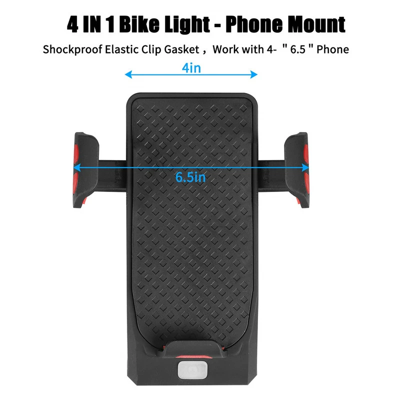 New 4 in 1 mobile stand for bike with battery pack headlight horn
