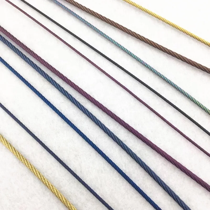 High quality 0.8-10mm 7x19 galvanized steel wire rope cable for wire rope assembly or lighting hanging kit