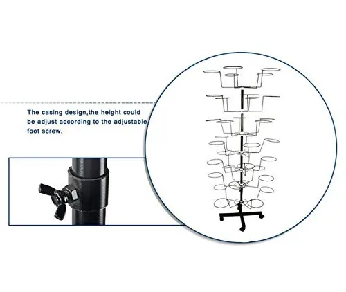 Assembled Hat Storage Organizer Hat Display Rack For Supermarket Store Living Room