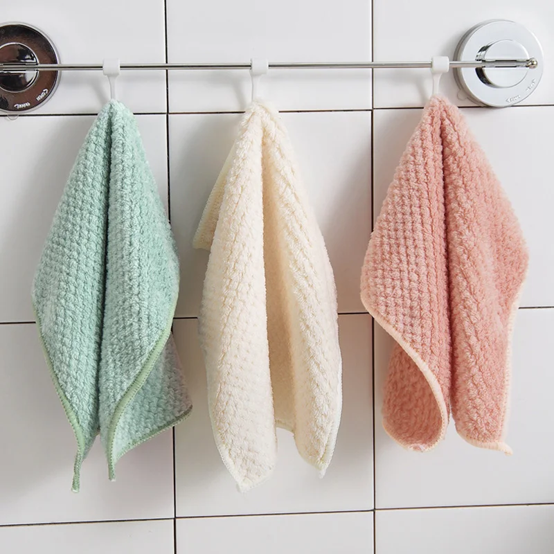 Self Adhesive Microfiber Tea Towels Printing Kitchen 100% Cotton Pumpkin Bamboo Flour Sack Clips