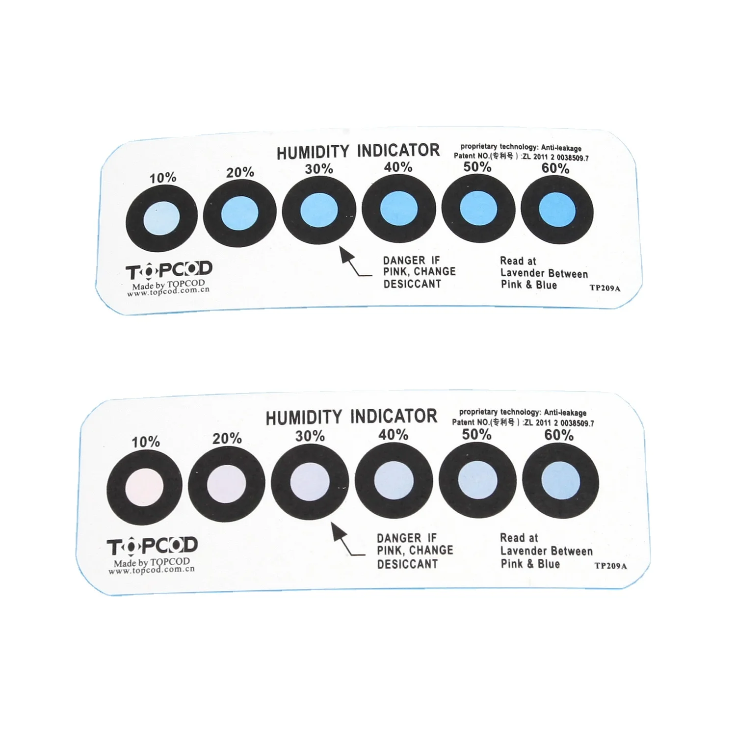 New products co - cobalt and halogen free zeolite 13x for ethylene absorber six dots hic factory humidity indicator card good pr