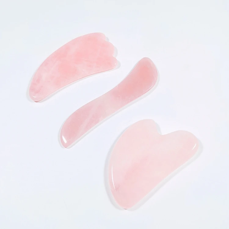 Natural Dalmatian Jasper Body Facial Gua Sha Claw Shape Massage Tools Slimming Board