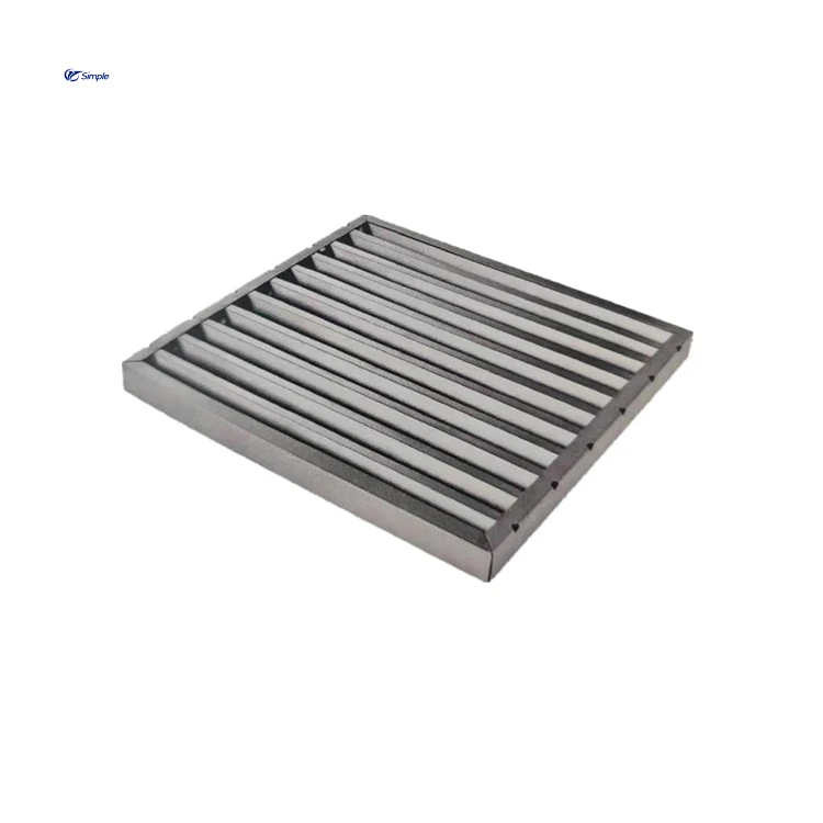 Manufacturer custom stainless steel commercial range hood filter baffle grease filter kitchen hood baffle grease filter