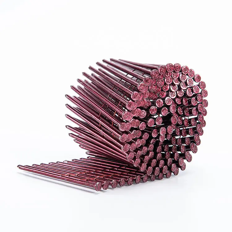 Pneumatic Fasteners Stainless Steel Concrete Collated Jumbo Pallet Wire 9000Pcs Roll Coil Nail