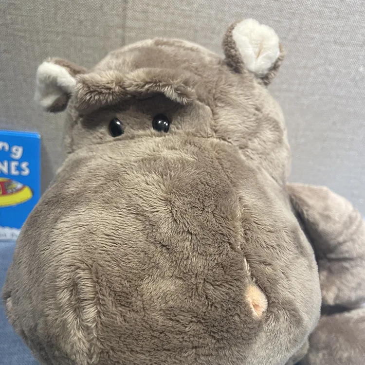 Real Life Hippo Plush Toy Realistic Wild Animals Stuffed Toys Lifelike Hippopotamus Soft Toys