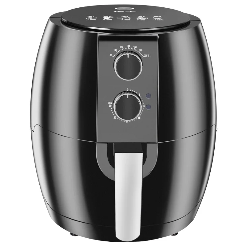 
2020 Hotsale 1350W 4.5L Airfryer 7 Cook Presets Stainless Steel LED Touch Screen Air Cooker Fryer For Roasting and Baking 