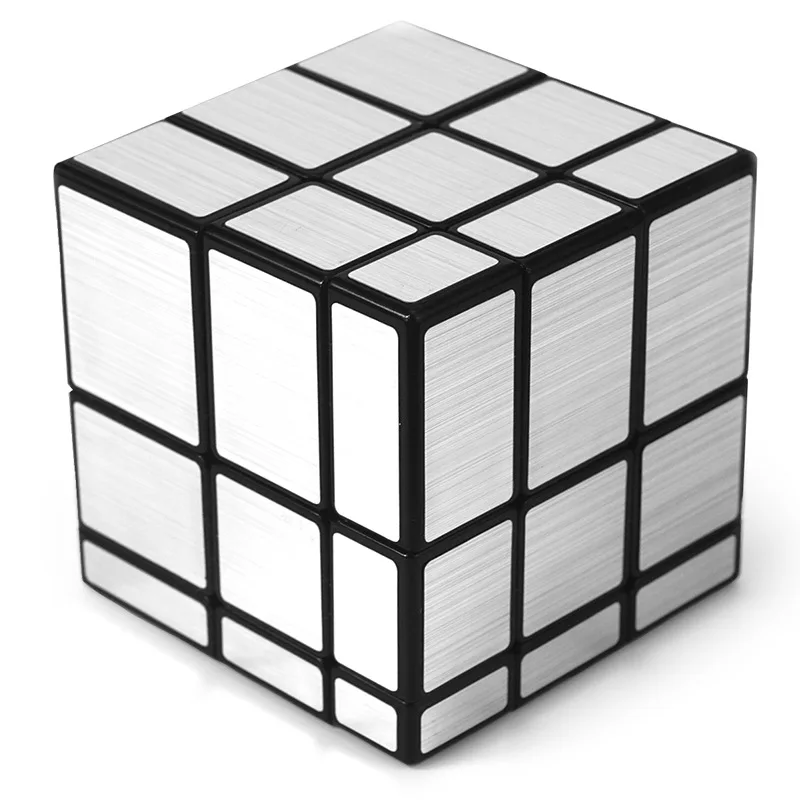 Tiktok Hot Selling Fidget Toys Custom Anti Stress Square Silver Gold Plastic Game Cube 3D 3X3 Mirror Magic Cube Puzzle for Kids