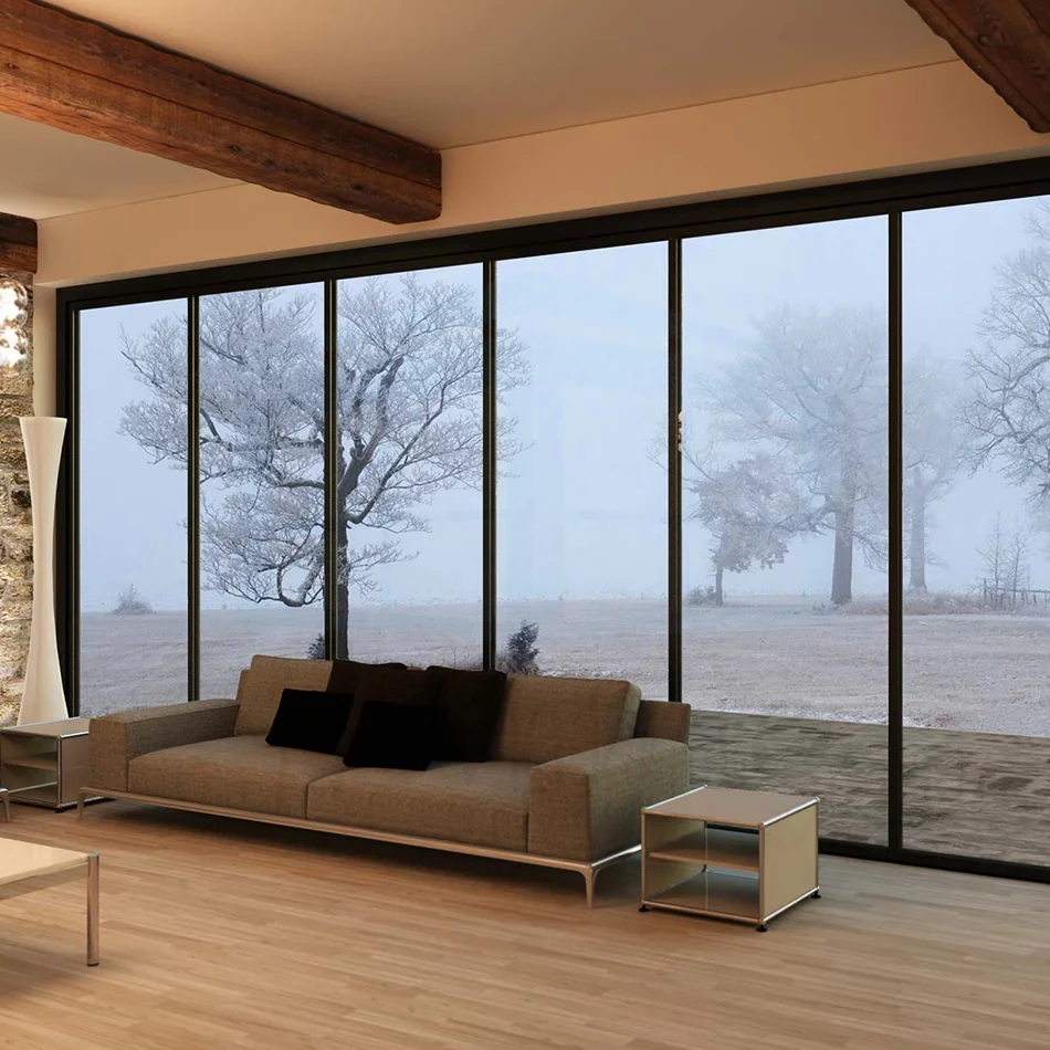 Glass Ultra Slim Frame Glass Sliding Folding Door Systems
