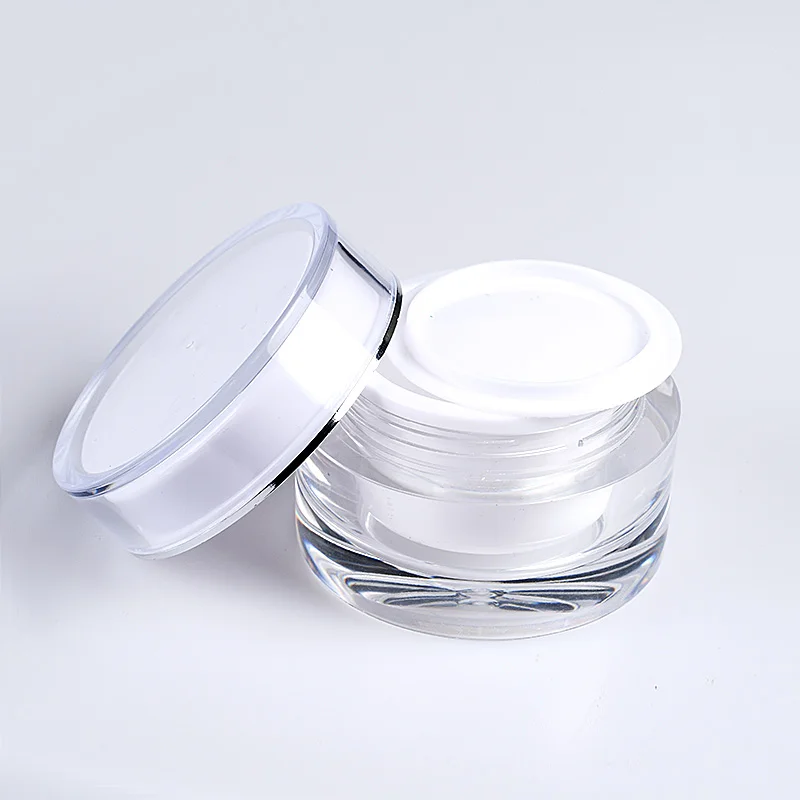 Hot sale luxury containers 5g 10g 15g 20g 30g 50g acrylic plastic cream cosmetic jar