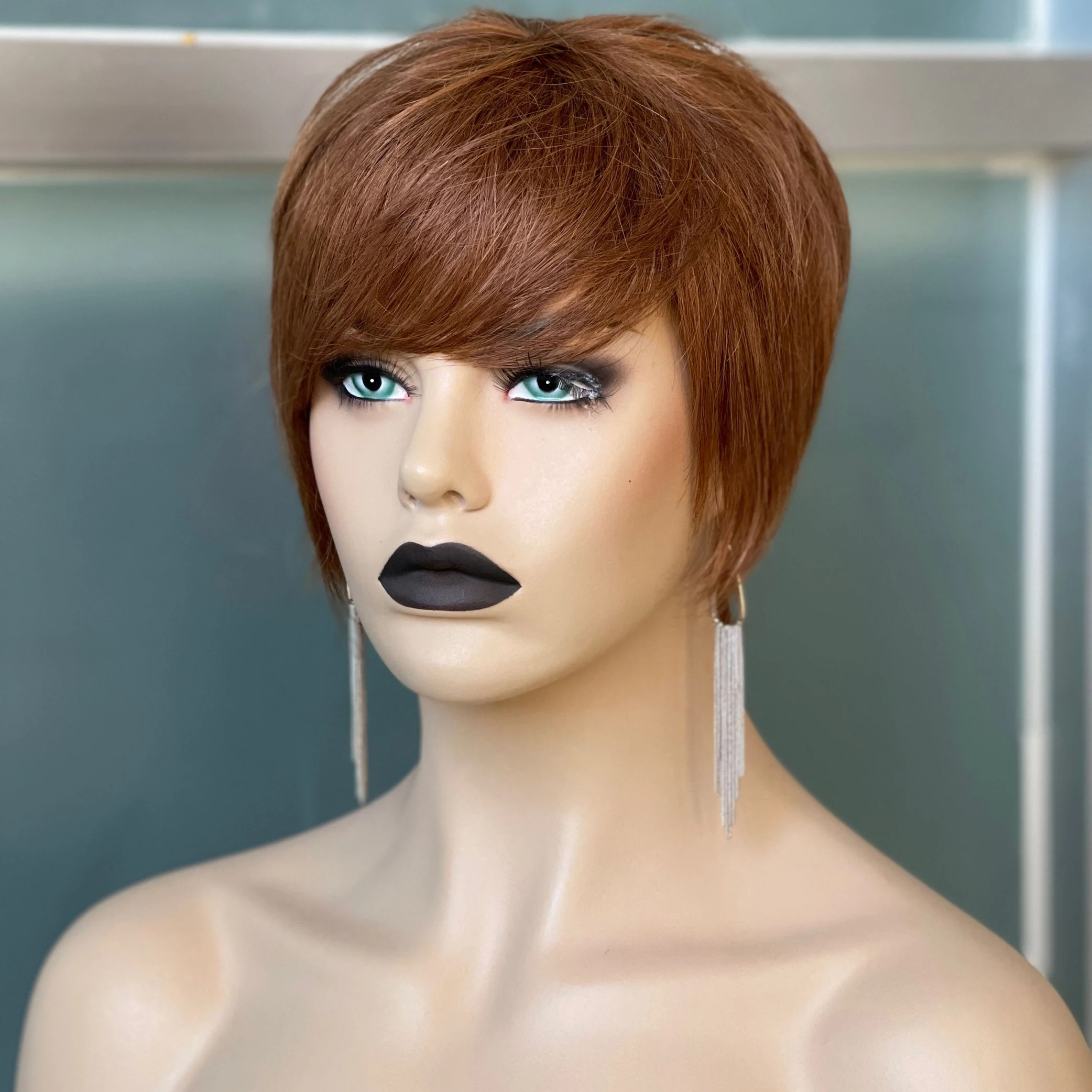Joywigs Wholesale Raw Indian Human Hair Lace Front Wigs 180% Density Human Hair Medium Brown Lace Wigs