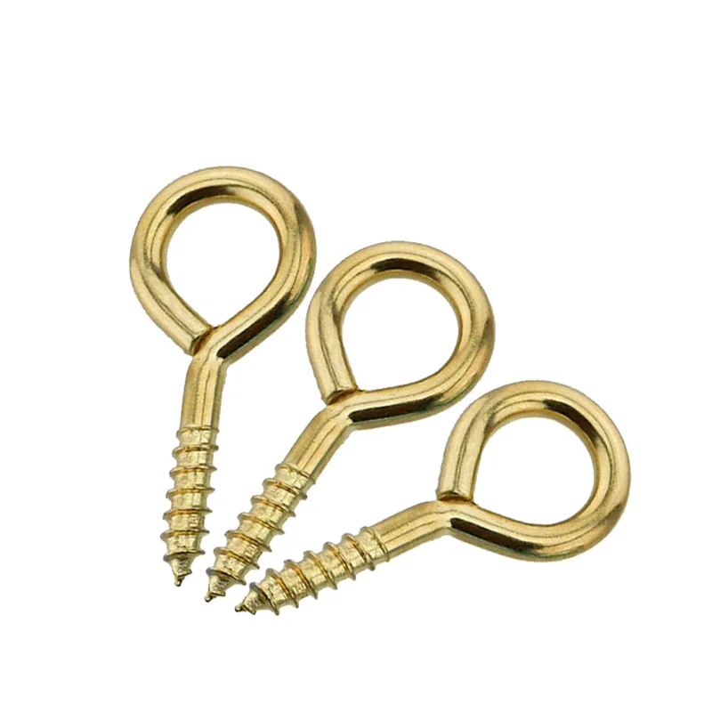 Free sample steel zinc plated eye screw hook self tapping Screw Key Fish Hooks