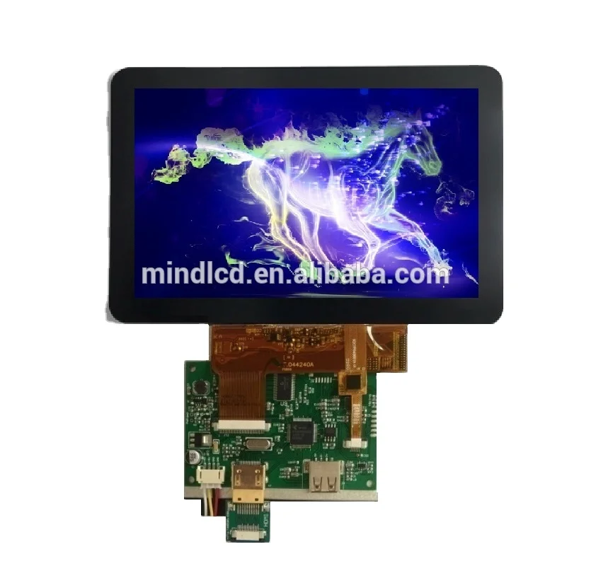 TFT lcd monitor with driver board 5.0 inch IPS all view angle raspberry pi display