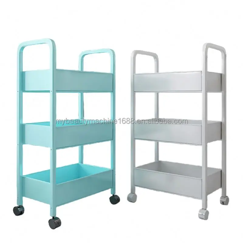 2022 Storage Rack Multifunctional Trolley Rolling Cart Kitchen Rack Storage Holders Shelf On Wheels