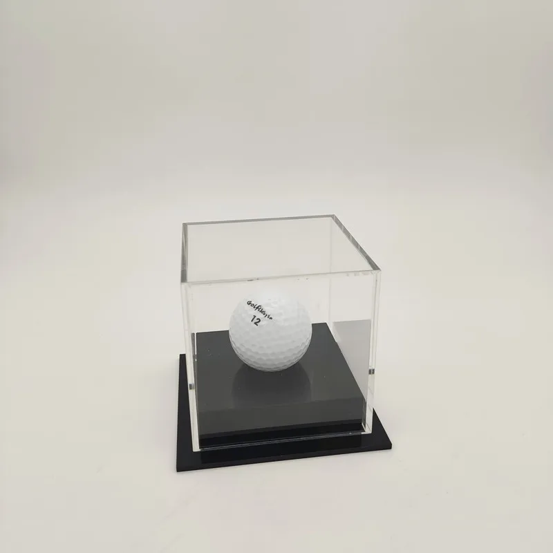Universal cube golf ball display case,  hole in one golf ball showcase, Ball Display Stand Holder