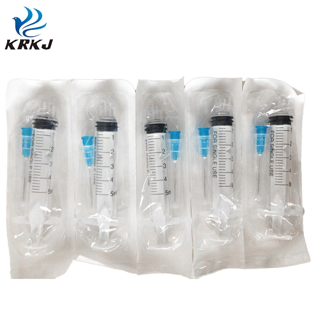 CETTIA KD312 plastic sterile disposable animal irrigation or injection syringes with needle for veterinary