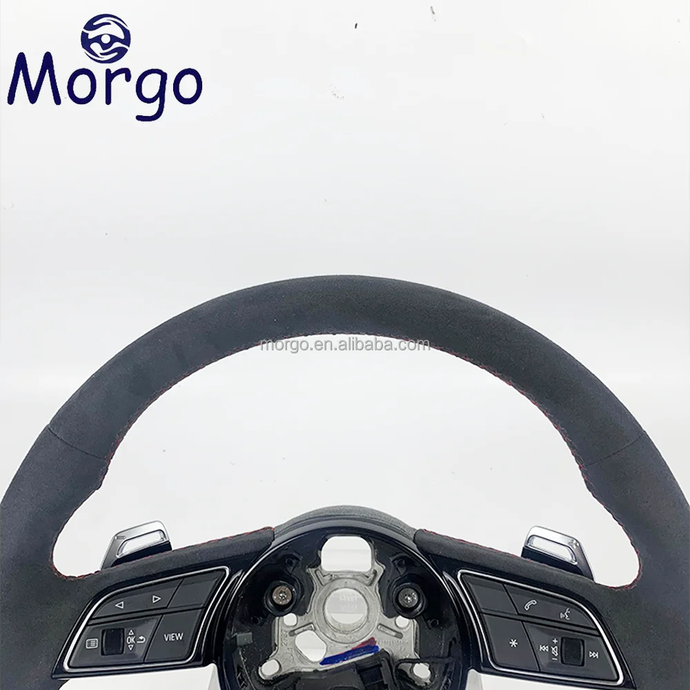 For Audi TT A3 A4 B8 A5 A6 C6 C7 A7 R8 RS RS3 RS4 RS5 S3 S4 S5 B9 RS6 RS7 Q3 Q5 Q7 customized all suede steering wheel
