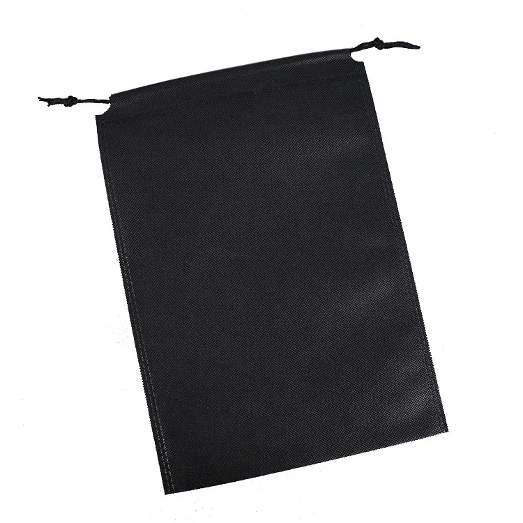 
Ready to ship eco-friendly shoes protect covers 43x34cm size drawstring type anti-dust nonwoven grocery bag 