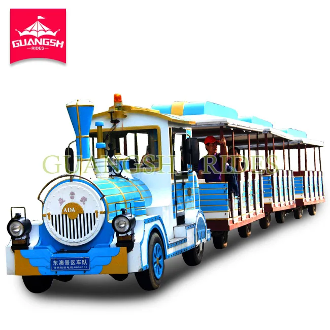 Classical Train Rides Tourist Attraction Land Trackless Train for Sale