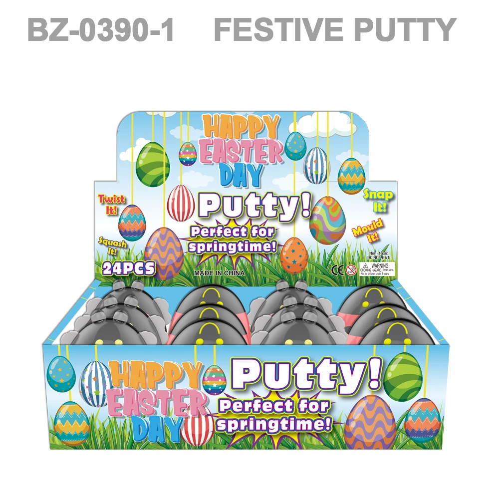 New Arrivals Easter Puff Slime Fluffy Slime Putty Bees Ladybug Egg With Chick Inside Funny Toys