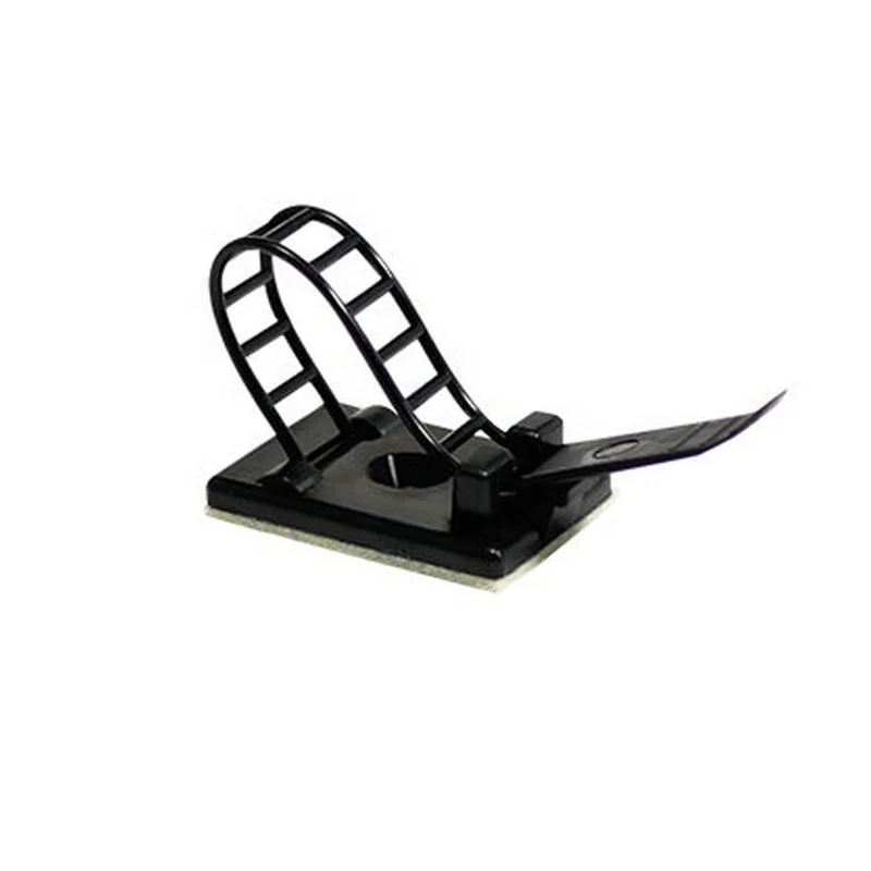 Пластиковый самоклеящийся Регулируемый кабельный зажим Elehk нейлоновый органайзер регулируемый держатель для кабельных стяжек