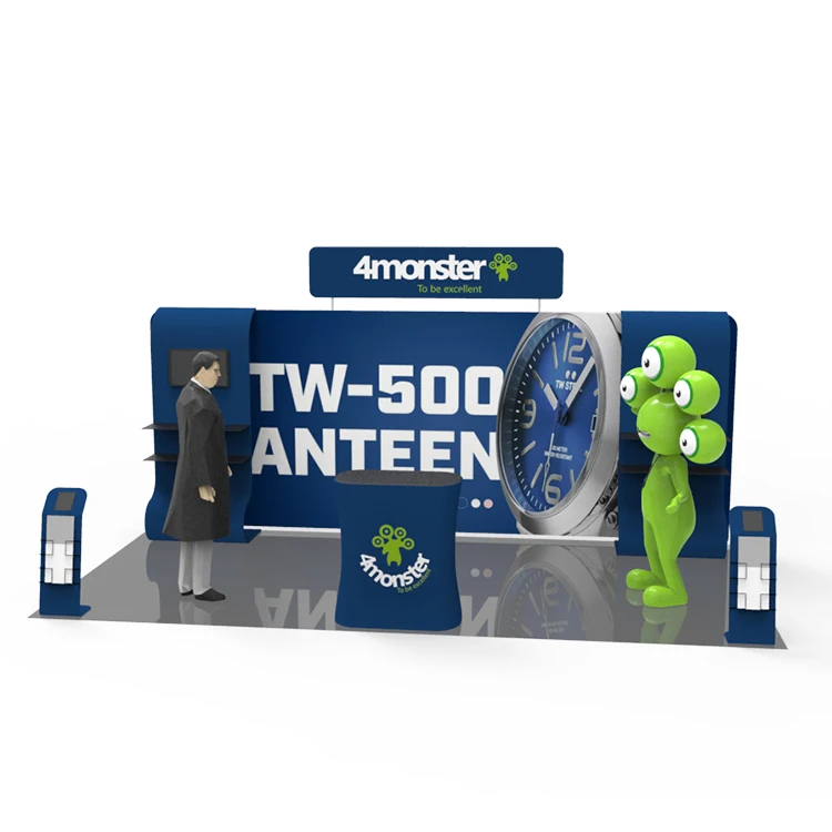 Hot Sales Portable Fabric Stalls Combination Booth Arch Exhibition Tension Fabric