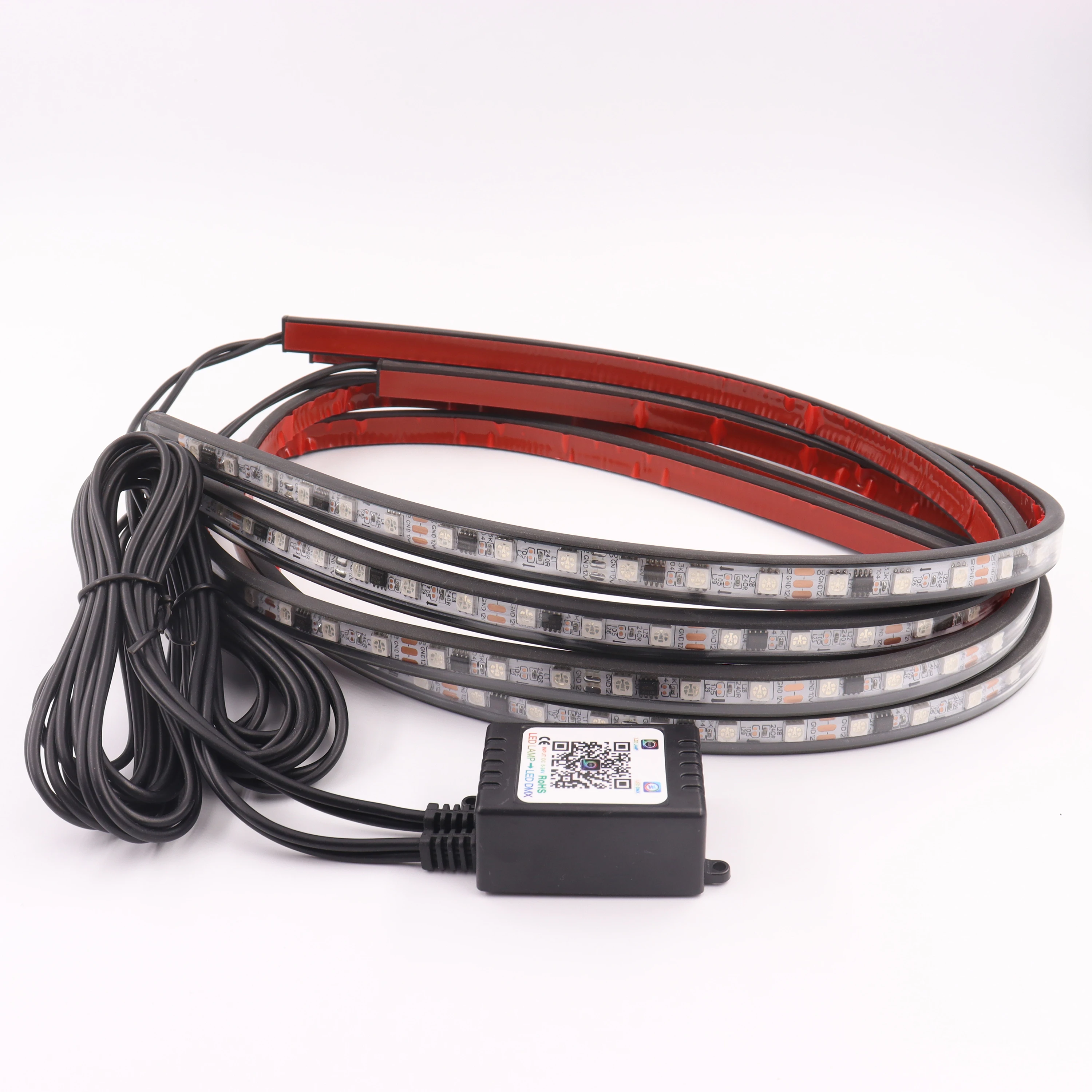 Factory Flexible APP/Remote Control color chasing Underglow Underbody System Car exterior under body LED Strip Light For Car