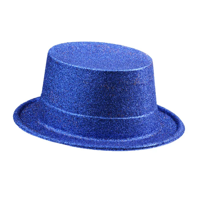 GG wholesale Retro British Style Jazz Hat Gold Powder Sequin Top Hat Carnival Festival Bar Party Props