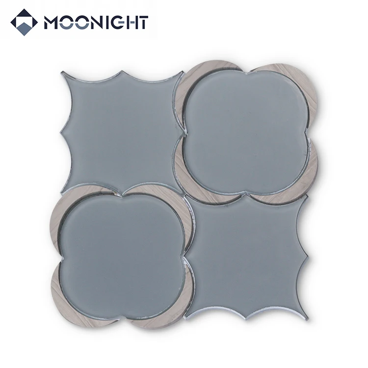Мраморная плитка Moonight покрытая стеклом Арабика кухонный брызговик мозаика Waterjet