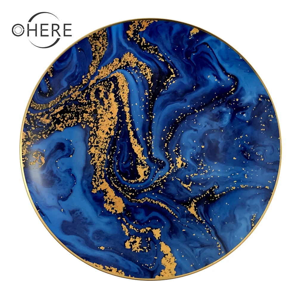 Классический дизайн тонкая костяная китайская тарелка устойчивая тарелка посуда роскошные свадебные вечерние тарелки зарядное устройство Оптовая продажа