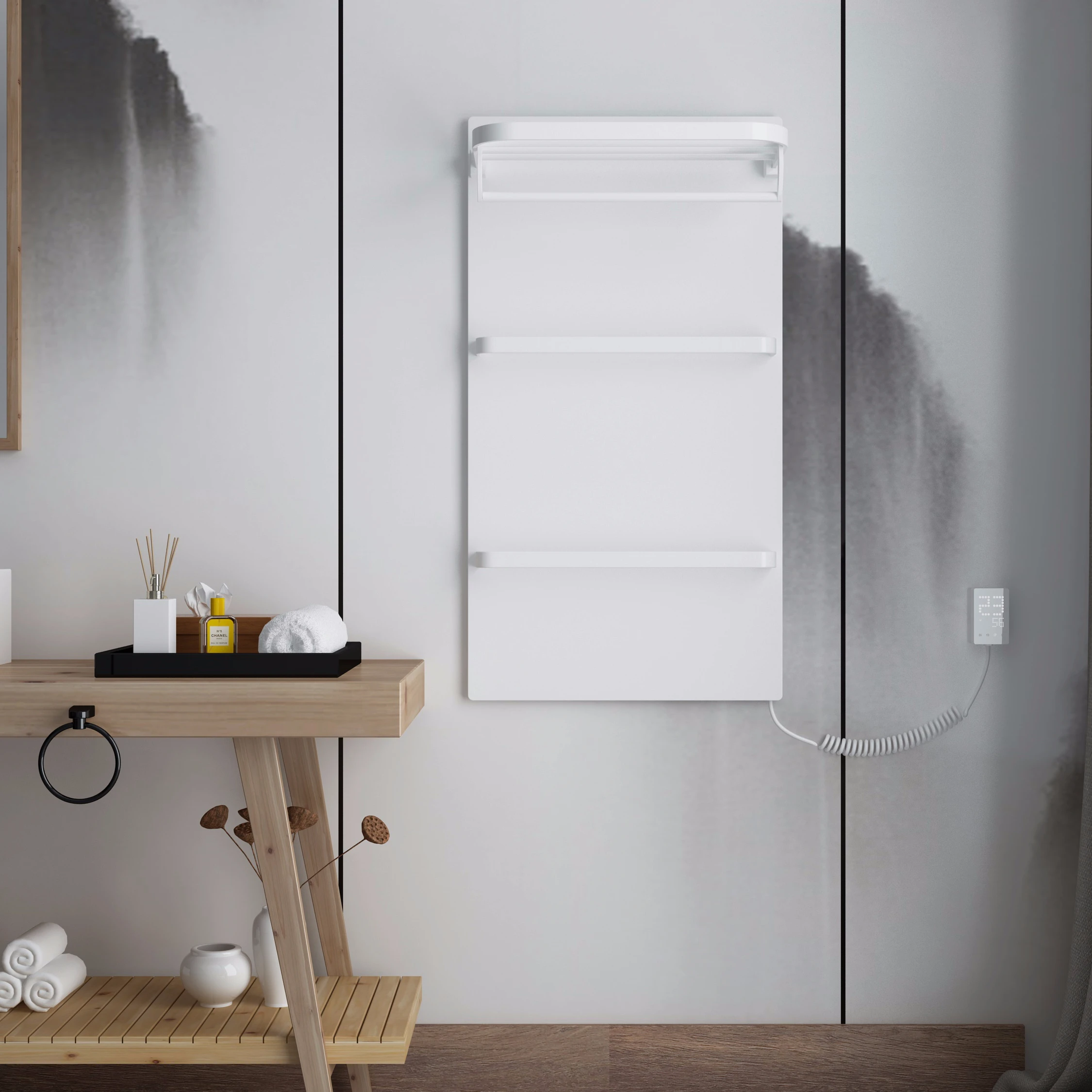 Sterilization CE certificate of high quality and low price wall mounted graphene electric towel rack