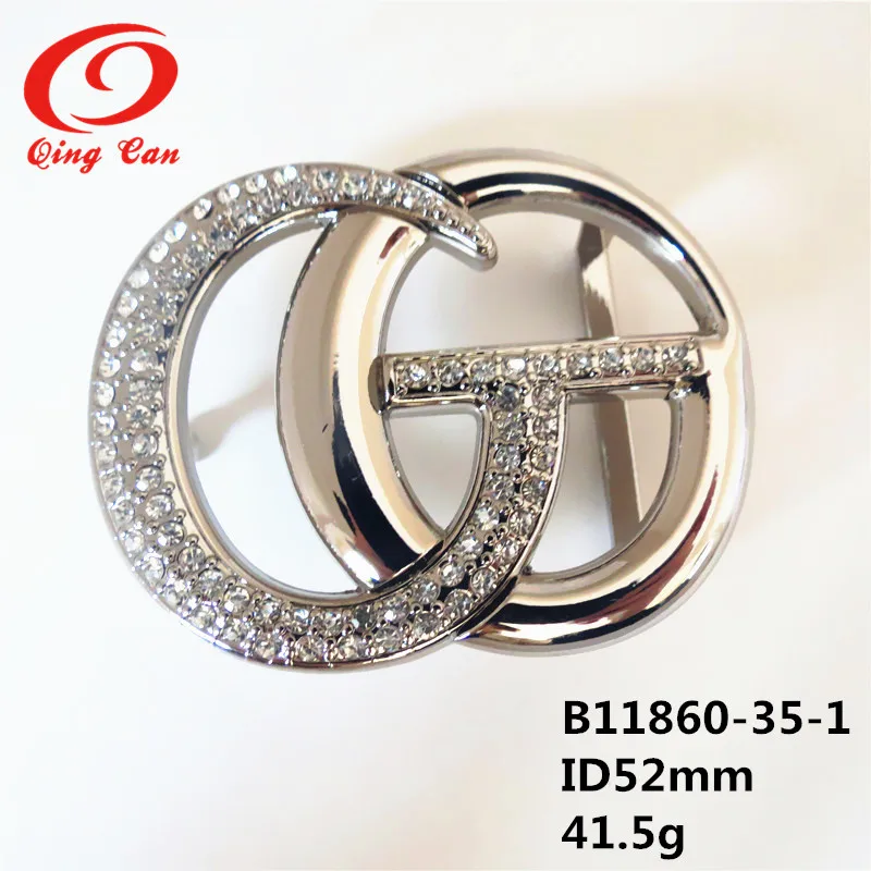Bright Rhinestones Belt Buckle Custom Women Belt Buckle Hardware